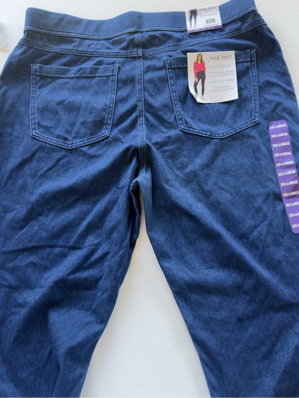 NWT Women's Nine West Women's Dark Blue Pull-On Jeggings Size 2XL 20-22 (D2) - Picture 7 of 10